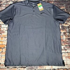 Nike Men’s Charcoal Gray Short-Sleeve Polo